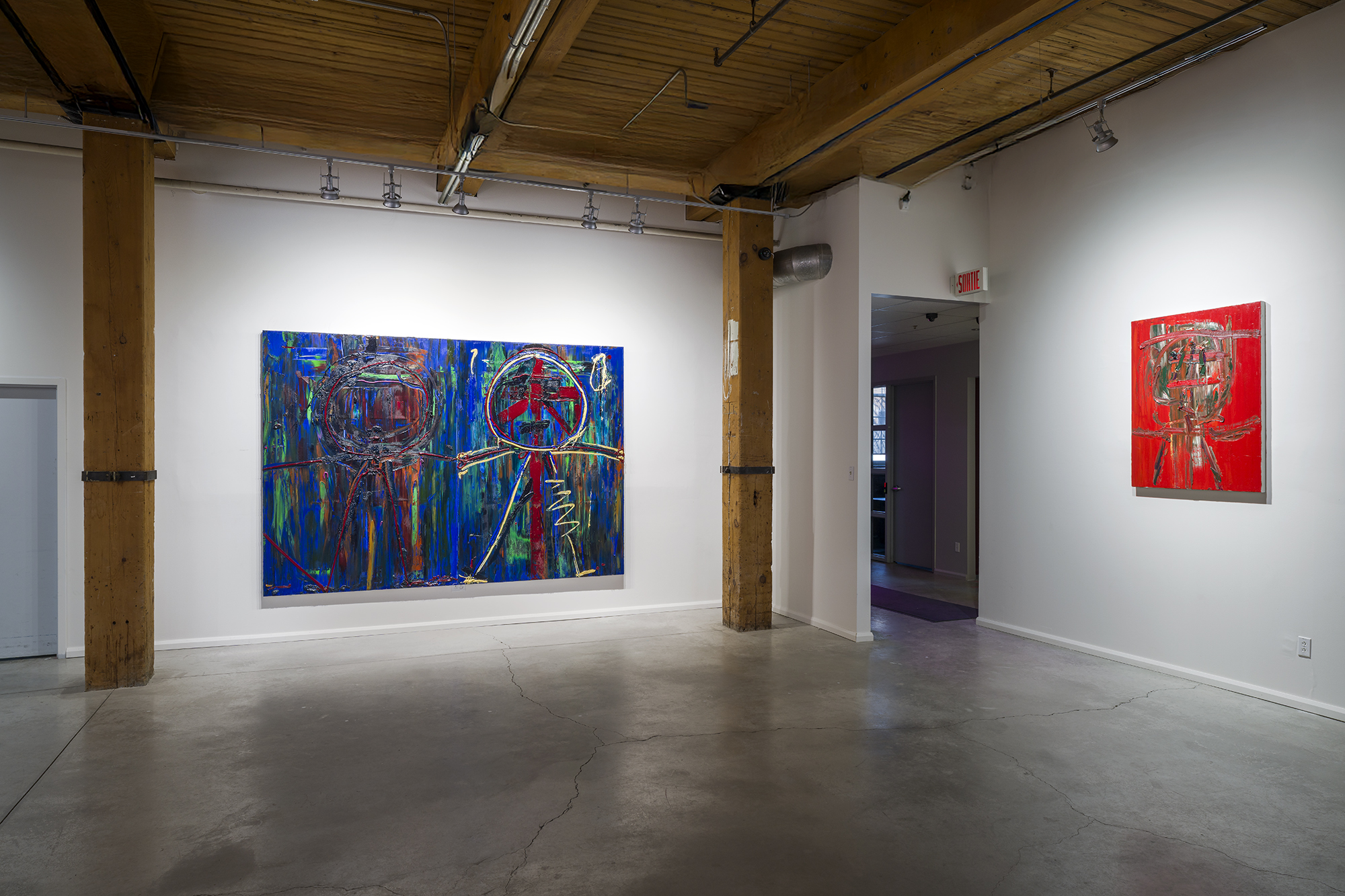 The Blue Room — Acapella + Morradi blue painting on west wall